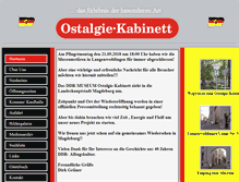 Tablet Screenshot of ostalgie-kabinett.de